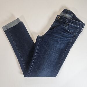 AG Adriano Goldschmeid Womens Jeans Sz 25R The Stilt Cigarette Roll Up‎ Low Rise